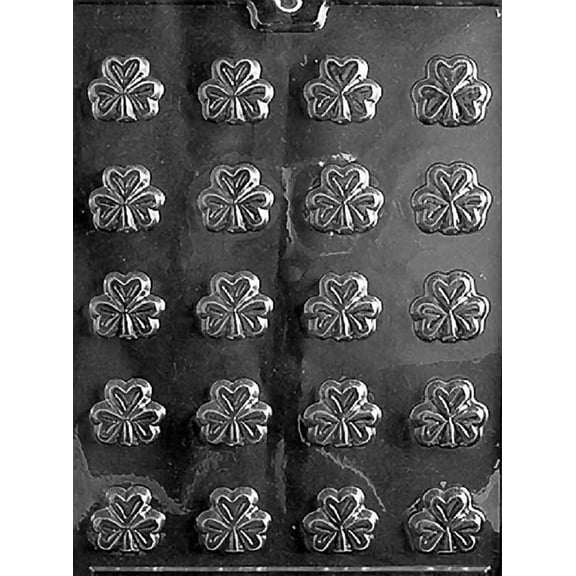 Grandmama's Goodies P001 B/S Shamrock Chocolate Candy Soap Mold with Exclusive Molding Instructions