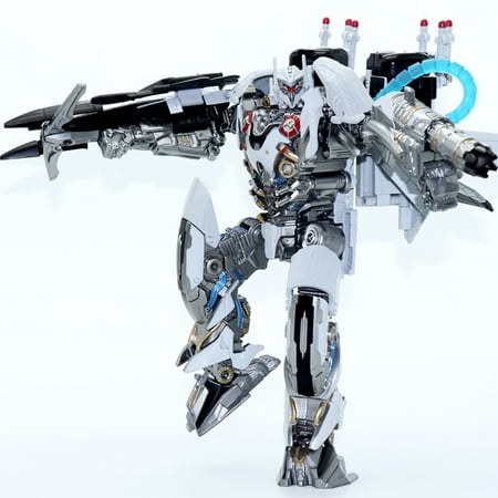 LS-01 Transforming Toy Nitro Series Barricade Zeus Fighter Action KO Movie Alloy Plate Combat Robot Action Figure