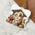 thumbnail image 4 of dajkiuy Acrylic Nativity Scene Ornaments, 3.15" Christmas Tree Nativity Scene Hanging Ornaments, The Birth of Jesus Decor, Religious Gifts for Christian & Family, 4 of 5