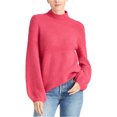 thumbnail image 1 of Rachel Roy Womens Ribbed Turtleneck Knit Sweater, Pink, XX-Large, 1 of 1