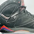 thumbnail image 2 of Ni - ke Air Jordan 7 Retro 2012 Raptor Mens Size 9.5 Black Red Sneakers 304775-018, 2 of 5