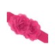 thumbnail image 2 of Cinturón Elástico Ancho de Doble Flor Grande INSPIRE CHIC para Mujeres, Cinturones de Cintura Chunky para Vestir Hasta 75cm/29.53" Rosa Fucsia, 2 of 6