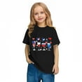 thumbnail image 6 of Jinhomg Girls Holiday Tops Novelty America Flag Patriotic Tees Fourth of July Themed Short Sleeve T-Shirts Toddler Kids 2025 Party Costumes Black 5 Years, 6 of 9