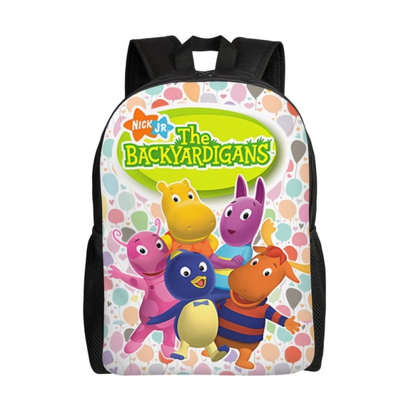The Cartoon Back-yardigans Backpack,3d Print Laptop Backpack Lightweight Casual Daypack Bookbag Multi-Function Travel Backpack