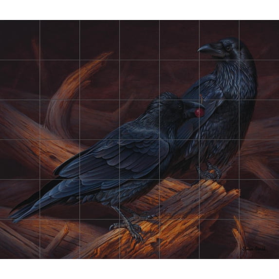 Tile Mural Kitchen Backsplash - The Offering - by Shawn Gould