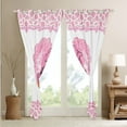 thumbnail image 4 of Pink Cow Curtains & Drapes Western Decor Curtains for Bedroom, White Cow Print 30%-50% Blackout Curtains Cowhide Cowgirl Boots and Hat Window Curtains 52Wx63L, 4 of 6