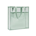 thumbnail image 2 of Thickened Clear PVC Tutoring Tote Bag, Double-Layer Large Capacity, Waterproof Study Book Bag With Mesh Front Pocket, A4 Size For School, Exams, Daily Commute, Durable Transparent Organizer, 2 of 6