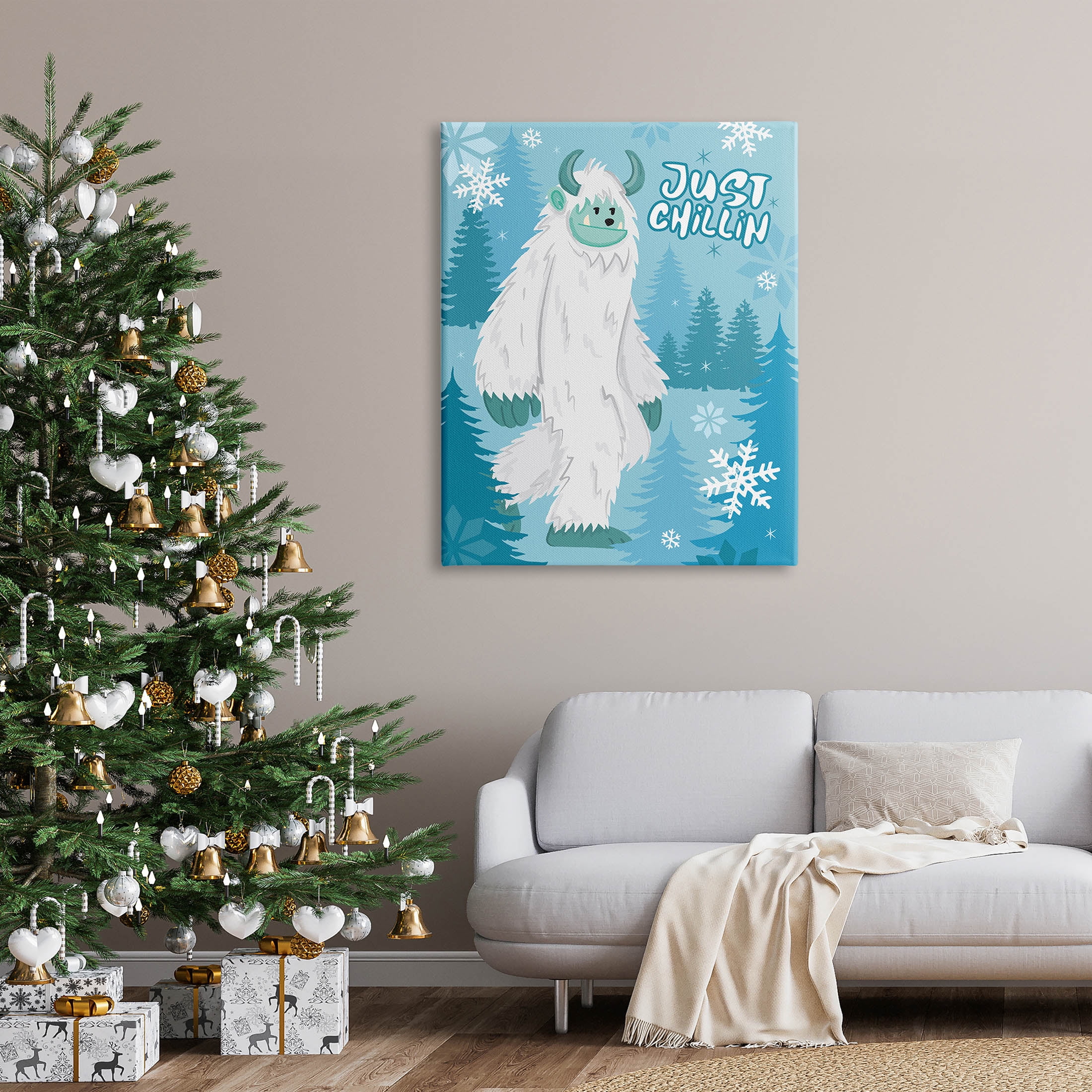 George, the Christmas Yeti Art Print