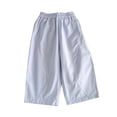 thumbnail image 4 of Girls Summer Casual Pants Straight Leg Lightweight Toddler Baby Carrot Style Trousers Girls 4-5 Years, 4 of 4