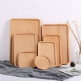 thumbnail image 6 of QLFSCXG Japanese Tea Set Holder Wooden Tea Tray Household Water Cup Tray Rectangular Tray Hotel Restaurant Tray Barbecue Tray Home Kitchen, 6 of 9