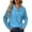 Blue, variant on Yigetop Sweaters for Women Trendy Women's Autumn and Winter Casual and Stylish Button Decorated Stand Collar Woolen Clothes Fall Sweaters for Women Blue, L