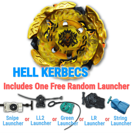 Gyro Hades Hell Kerbecs BB-99 Metal 4D High Performance Generic Battling Top Game with Launcher Game Complete Set Game Toys from Metal Fury, Metal Fusion, Metal Masters