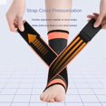 thumbnail image 4 of AIOMUO Youth Heel & Ankle Sleeve for Kids, Sever's Disease, Heel Pain Relief & Growth Plate Support, Compression Brace for Soccer, Basketball & Running - Orange (Large), 4 of 4