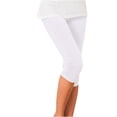 thumbnail image 1 of B91xZ Leggings pour Femmes Contrôle du Ventre Legging de Course, Blanc TG, 1 of 4