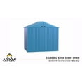 thumbnail image 4 of Arrow Elite 8 x 6 x 8 ft Blue Grey Steel Storage Shed, 4 of 8