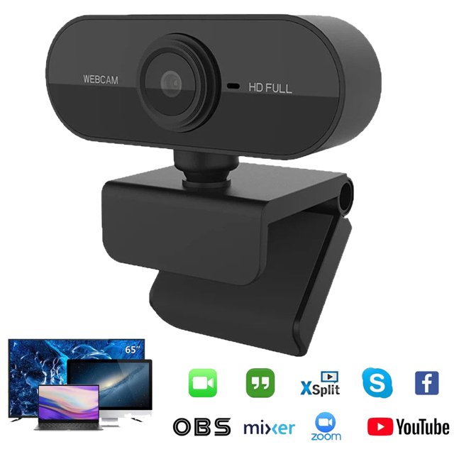 Zoom Skype FHD USB Webcam & Mic Full HD 1080P Streaming Camera for PC MAC Laptop