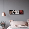 thumbnail image 4 of Digital LED Wall Table Clock With Night Mode, Alarm, Date Temperature Humid, 4 of 7