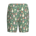 thumbnail image 2 of Haiem Mushrooms Gnome Men's Pajama Short with Soft Woven Cotton Elastic Waistband Sleep Short-XX-Large, 2 of 9