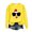 Yellow, variant on Sexlip Womens Long Sleeve Sweatshirt Cartoon Duck Print Design Cropped Hem Soft Fabric Comfortable Silhouette for Casual Wear Pink S