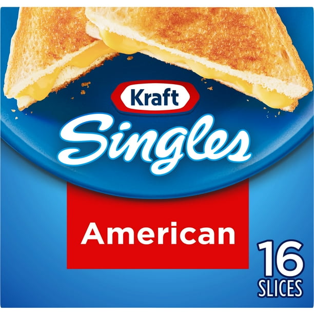 Kraft Singles American Cheese Slices, 16 ct Pack