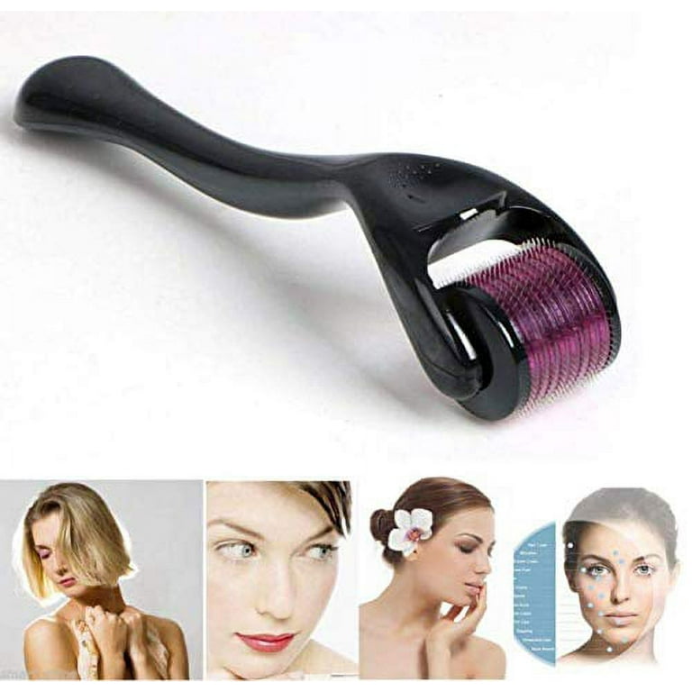 Three Elements Needle roller 0.5mm 540 Titanium Micro Needles dema Roller  for hair loss hair regrowth Massager - Three Elements 