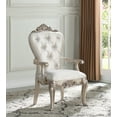 thumbnail image 7 of Acme Gorsedd Arm Chair (Set-2), Cream Fabric & Golden Ivory Finish, Wood, Upholstered (Seat), Location: Indoor, 7 of 7