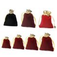 thumbnail image 3 of WEUVEB 10Ud Bolsas Rojas De Con Cordón Para Regalos En Fiestas Y Bodas, 3 of 8