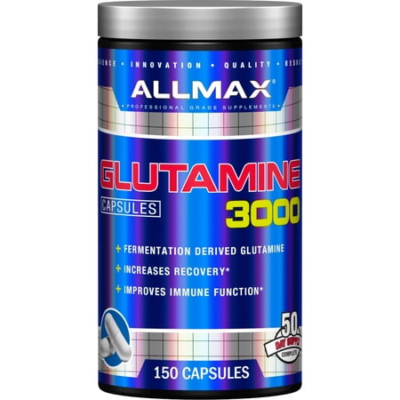 ALLMAX Nutrition Glutamine 3000 Gluten Free 3000 mg 150 Capsules