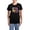 With Blue Strpe Pant, variant on CafePress - Mad Chick 3L Breast Cancer Women's Dark Pajamas - Women's Short Sleeve Print T-Shirt and Pants Dark Cotton Pajama Set