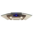 thumbnail image 4 of Vertrons 30 inch Tempered Glass Island Mount Range Hood, 800 CFM Ducted Vent,Touch Control Panel,4 Speed Fan,2 Baffle Filters,Auto Power-off Function,Special for 9-10 feet ceiling, 4 of 5