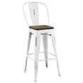 thumbnail image 2 of Promenade Bar Stool Metal Set of 2 White, 2 of 5