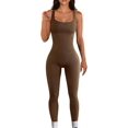 thumbnail image 2 of TEAKEA Mono ajustado roscado ropa deportiva larga elástica fitness yoga mono, 2 of 3