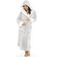 thumbnail image 1 of Qarigey Albornoz de manga larga para mujer, pijama con capucha acogedor, dormitorio doméstico, ducha, baño, de Color sólido, ropa de dormir de Pijama Gris XXL Qarigey AP012924-16, 1 of 6
