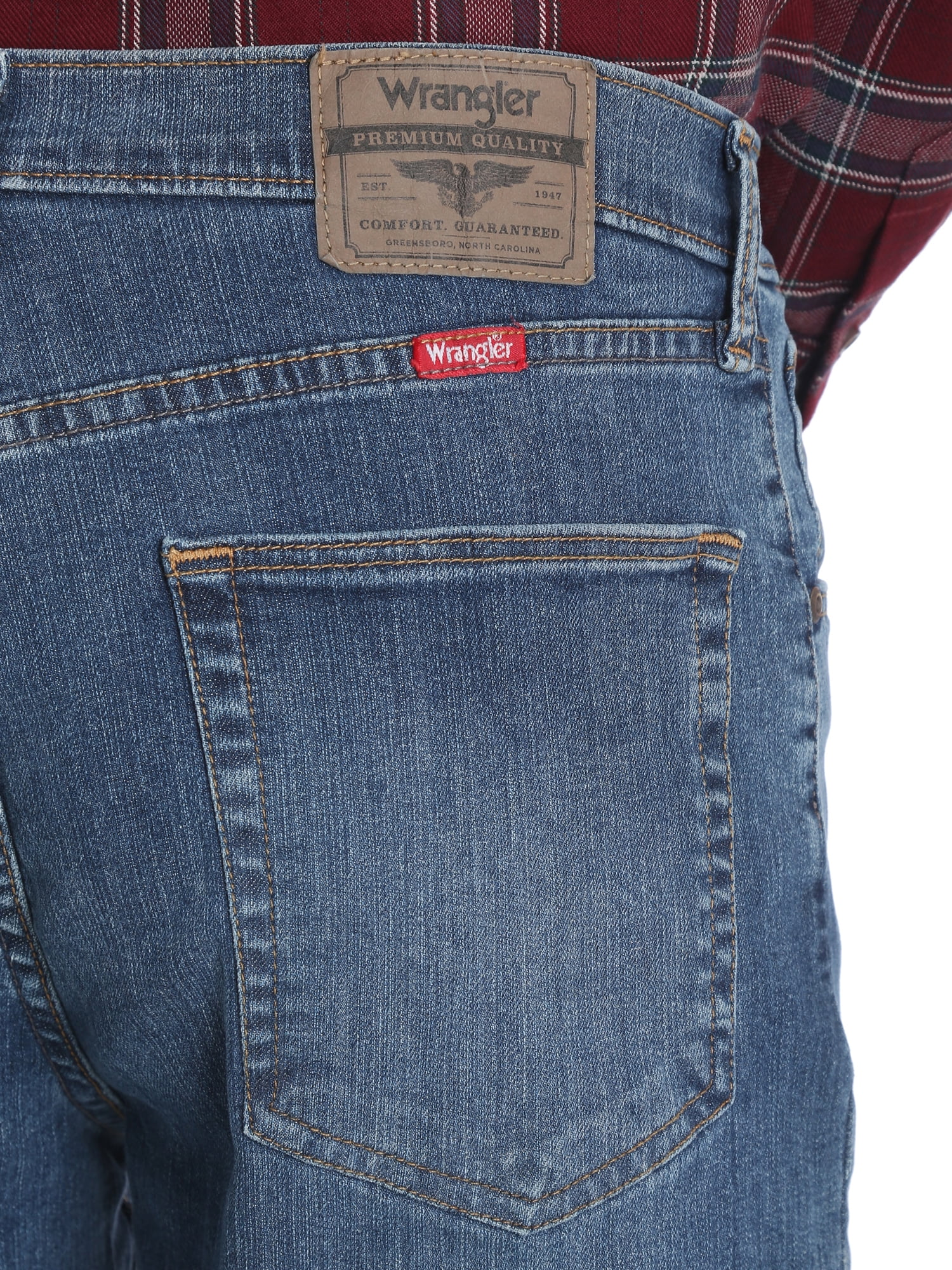 Wrangler Men's and Big Men's Relaxed Fit Jeans with Flex 