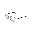 thumbnail image 2 of Ray-Ban Prescription Eye Glasses with Rectangle Frames and Case, Polished Gunmetal, Size 57, 2 of 6