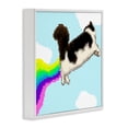 thumbnail image 3 of Stupell Industries Cottage Whimsical Cat Flying White Framed Giclee Art, 24 x 24, by June Erica Vess, 3 of 8
