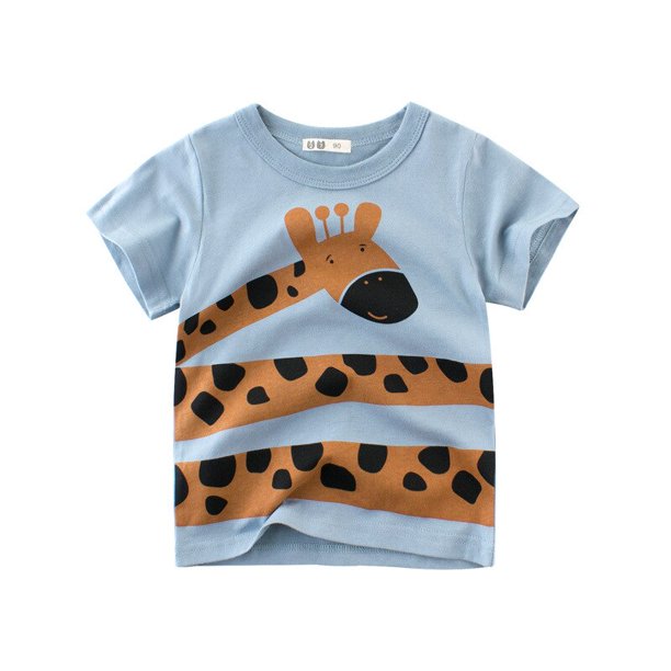 Camiseta para niños, para niños, niñas, niños, camisetas para niños, bebés, niños pequeños, camisetas de dibujos animados de algodón, ropa corta Tan Jianjun unisex