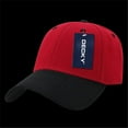 thumbnail image 1 of Decky 206-REDBLK Low Crown Pro Baseball Cap, Red & Black, 1 of 1