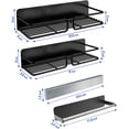 thumbnail image 5 of Mossime 2-Tier Stainless Steel Magnetic Spice Rack & Organizer, 5 of 7
