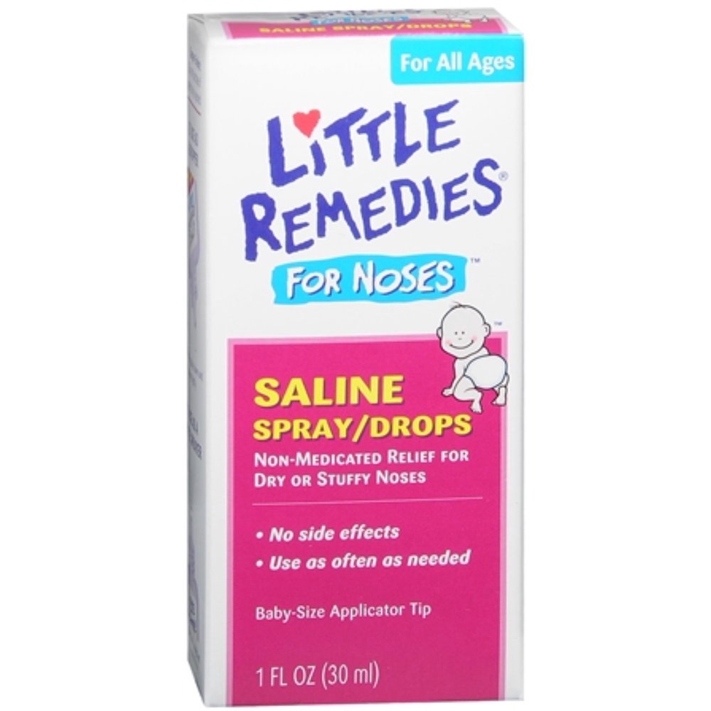 Little Noses Saline Spray/Drops 1 oz (Pack of 2)