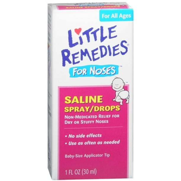Little Noses Saline Spray/Drops 1 oz (Pack of 2)