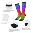 thumbnail image 6 of Balery Rainbow Glitter Printed Novelty Socks Men's Women's Crew Socks Sports Socks Knee High Socks Cotton Socks Quirky and Cool Socks, 6 of 9