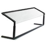 Sided Sneeze Guard - Carlisle 927203 Acrylic Adjustable Single-Sided Sneeze Guard with Aluminum Frame, 73.62 x 12.44 , Black