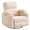 Chenille Beige, variant on Rhevoy Adult Chenille Living Room Nursing Adjustable Armrests and Power Swivel Recliners, White