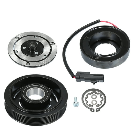 AC Compressor Clutch Set Replace for Dodge for Ram 3500 1994-2005 A/C Clutch Repair Assembly Black