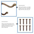 thumbnail image 2 of Miangastore Foyer Entryway Hooks Golden 10Pcs 2.75x1.97x0.98 Inch, 2 of 9