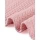 thumbnail image 5 of Agnes Orinda Blusas de Talla Grande para Mujeres, Cuello en V, Manga Corta, Suéter Casual, 2X Rosa, 5 of 6