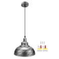 thumbnail image 1 of Estilo moderno industrial cubierta de la olla lámpara colgante para comedor estudio luz techo decorations30cm diámetro plata, 1 of 8
