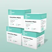 Her Fantasy Box | Everywhere Wipes – 100% Organic Cotton, Gentle & Refreshing, pH-Balanced, Fragrance-Free, Plant-Powered for Body, Face & Intimate Areas, Ideal for Sensitive Skin - 1 Pack, 15 Wipes
