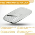 thumbnail image 4 of Tapa de la puerta del tanque de combustible para Volvo XC40 2019-2025, cubierta del tapón de combustible, tipo adhesivo, tono plateado de cromo, ABS, 4 of 6